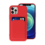 iPhone 12/iPhone 12 Pro Kuoret Korttipidike Punainen