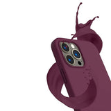 Rvelon iPhone 12/iPhone 12 Pro -kuori silikonia, punainen
