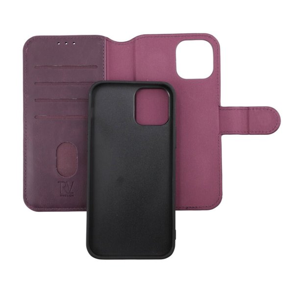 Rvelon iPhone 12/iPhone 12 Pro -kotelo magneettinen irrotettava kuori violetti