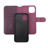 Rvelon iPhone 12/iPhone 12 Pro -kotelo magneettinen irrotettava kuori violetti