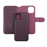 Rvelon iPhone 12/iPhone 12 Pro -kotelo magneettinen irrotettava kuori violetti