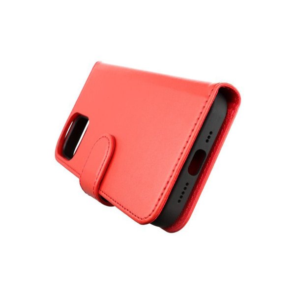 Rvelon iPhone 12/iPhone 12 Pro -kotelo magneettisella irrotettavalla kuorella, punainen