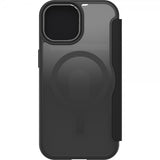 Otterbox iPhone 13/14/15/16/17 React Folio MagSafe -kotelo, musta, läpinäkyvä