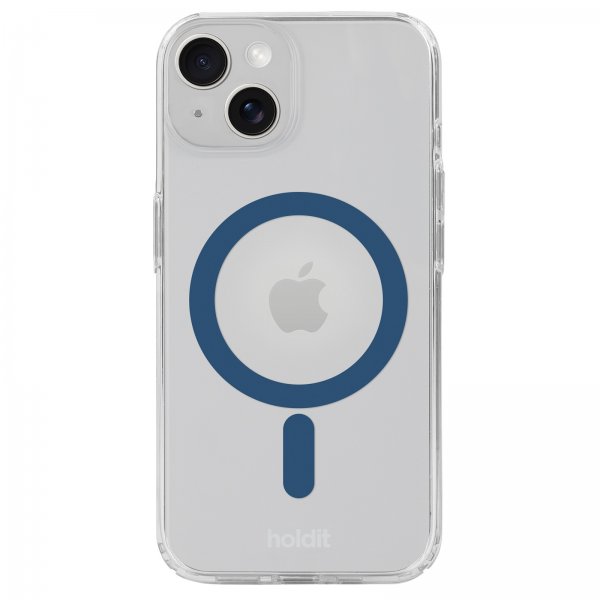 holdit iPhone 13/14/15 Kuori MagSafe Case Denim Blue Transparent