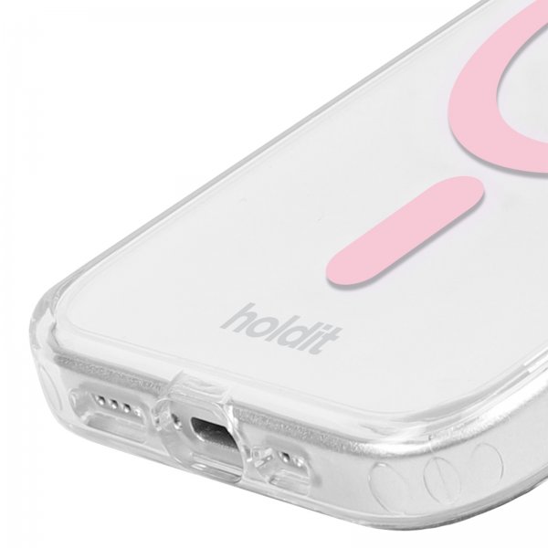holdit iPhone 13/14/15 Kuori MagSafe Case Ruusunkultainen Läpinäkyvä