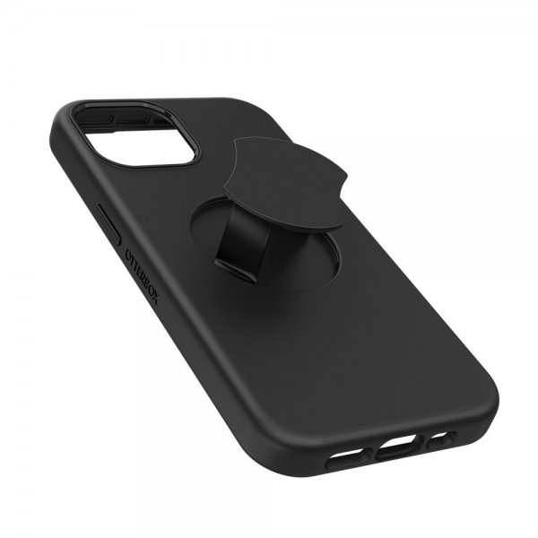 Otterbox iPhone 13/14/15 -kuori OtterGrip Symmetry MagSafe Musta