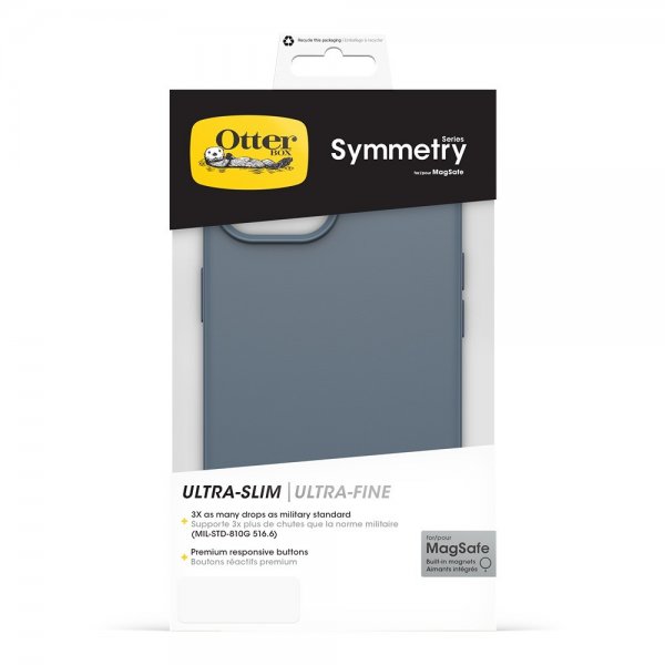Otterbox iPhone 13/14/15 -kuori Symmetry MagSafe Bluetiful