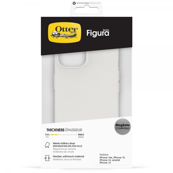 Otterbox iPhone 13/14/15/16e/17e Kuori Figura MagSafe Crema
