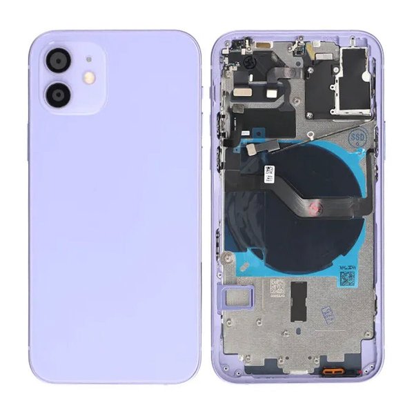 iPhone 12 Takaosa täydellä kehyksellä OEM - Violetti