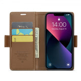 CaseMe iPhone 13 -kotelo 023 Series ruskea