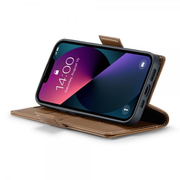 CaseMe iPhone 13 -kotelo 023 Series ruskea