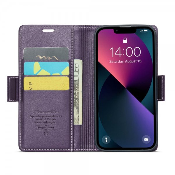 CaseMe iPhone 13 -kotelo, 023 Series, violetti