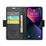 CaseMe iPhone 13 -kotelo 023 Series Musta