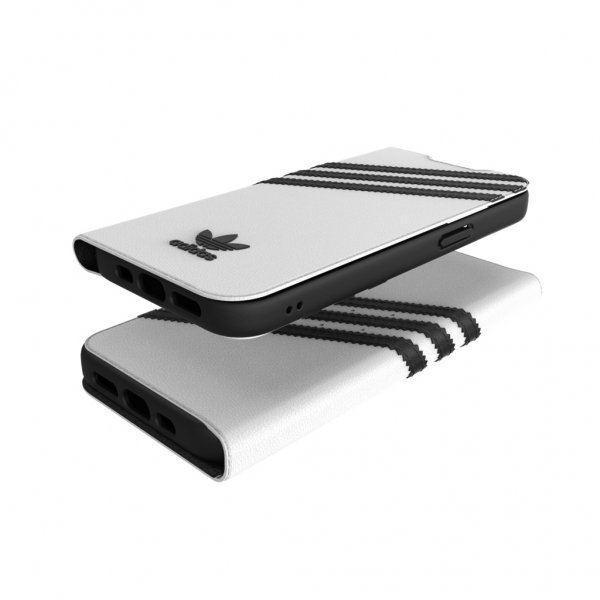 Adidas iPhone 13 suojakotelo Booklet Case, valkoinen
