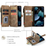 CaseMe iPhone 13 -kotelo C30 Series Ruskea
