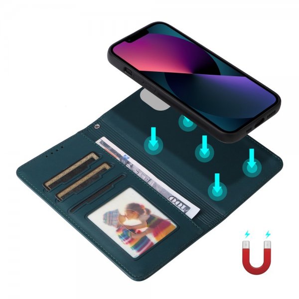 Betopnice iPhone 13 -kotelo irrotettavalla kuorella 005 Sininen