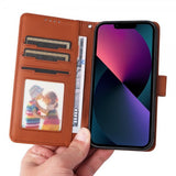 Betopnice iPhone 13 -kuoret irrotettavalla kuorella 005 ruskea
