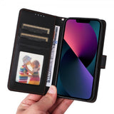 Betopnice iPhone 13 -kotelo irrotettavalla kuorella 005 musta
