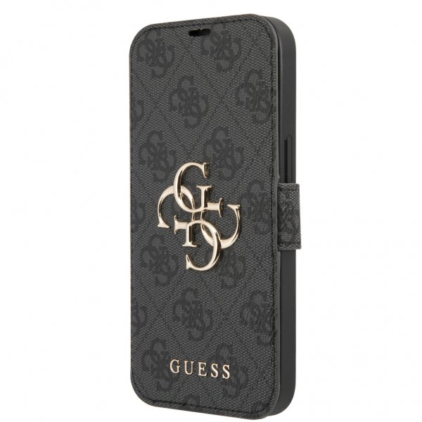 Guess iPhone 13 Suojakuori Metal Logo Harmaa