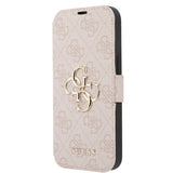 Guess iPhone 13 Kotelot Metallilogo Ruusu