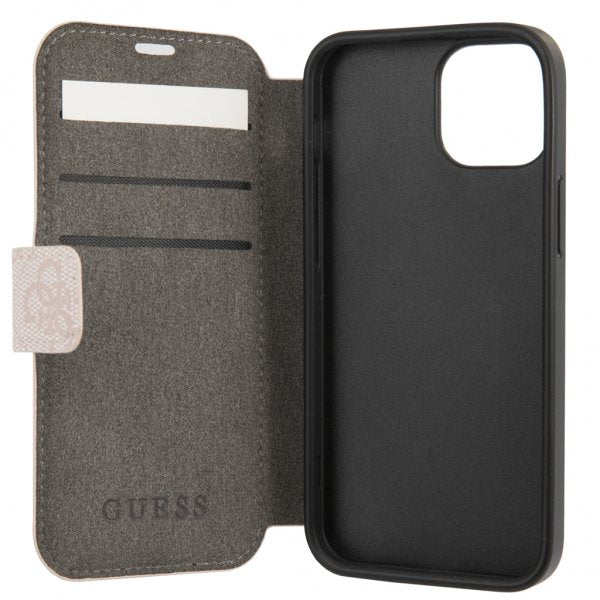Guess iPhone 13 Kotelot Metallilogo Ruusu