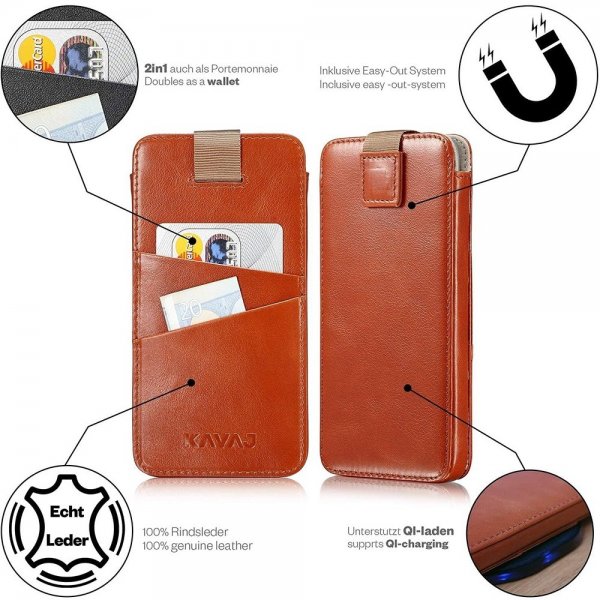 Kavaj iPhone 13 Kotelo Miami Ruskea