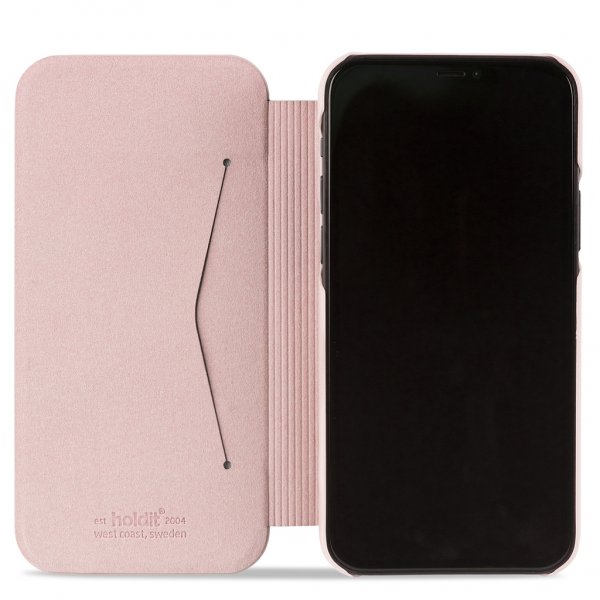 holdit iPhone 13 -kuori SlimFlip Wallet Blush Pink