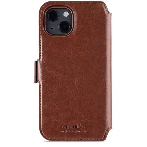 holdit iPhone 13 suojakuori Wallet Case Magnet Berlin Dark Brown