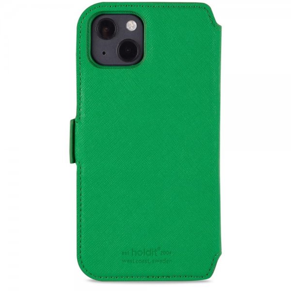 holdit iPhone 13 suojakuori Wallet Case Magnet Stockholm Grass Green