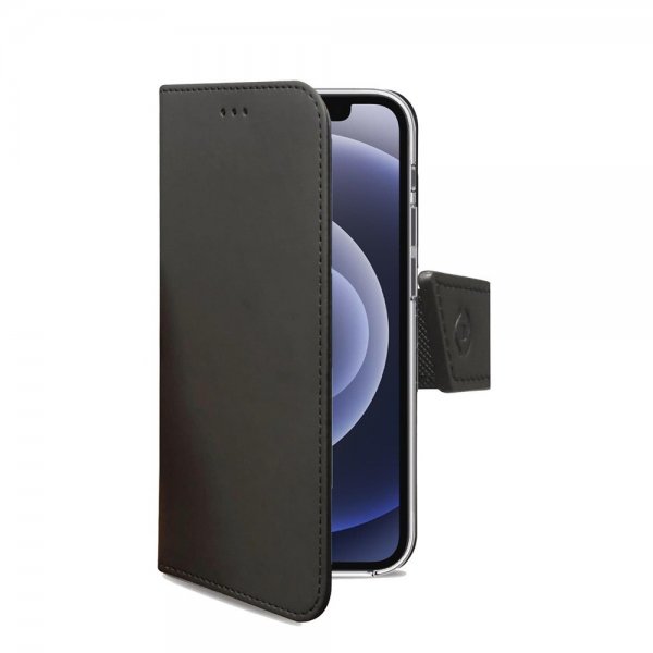 Celly iPhone 13 -suojakuori Wally Wallet Case, musta