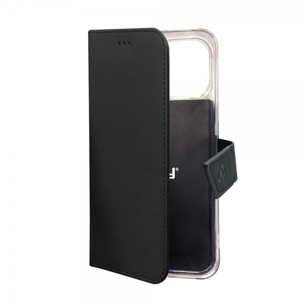 Celly iPhone 13 -suojakuori Wally Wallet Case, musta