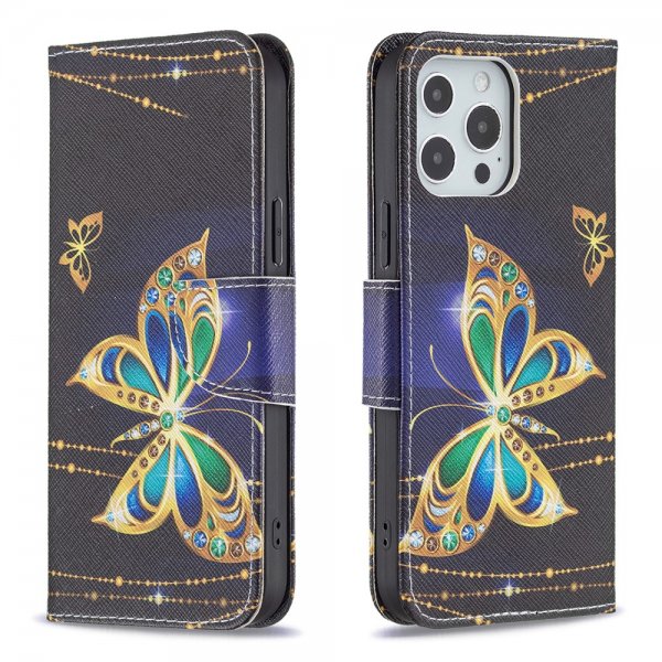 iPhone 13 Pro Kotelo Motivoitu Kimalleperhoset