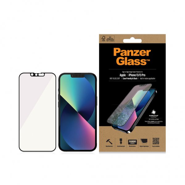 PanzerGlass iPhone 13/iPhone 13 Pro Näytönsuoja reunasta reunaan Anti-Blue Light