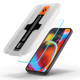 Spigen iPhone 13/13 Pro/14/16e/17e Näytönsuoja GLAS.tR EZ Fit 2-pakkaus