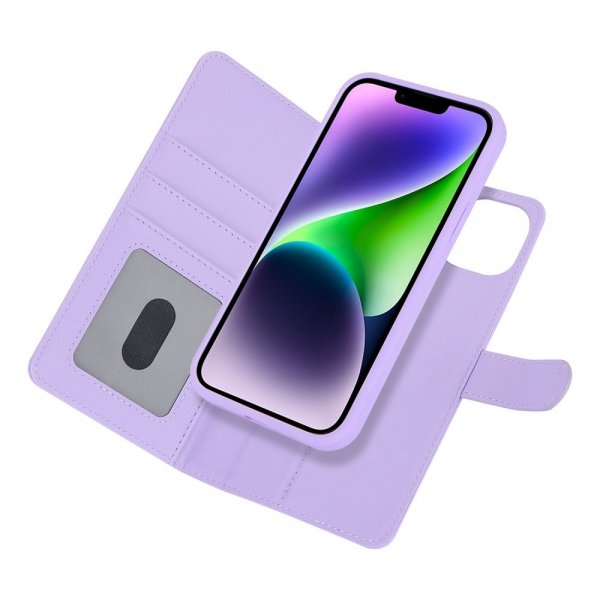 iPhone 13/iPhone 14 Kotelo irrotettavalla MagSafe-kuorella, violetti