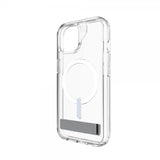 ZAGG iPhone 13/iPhone 14/iPhone 15 -suojakuori Crystal Palace Snap Kickstand Clear