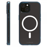 Vivanco iPhone 13/iPhone 14/iPhone 15 -suojakuori Mag Shade, sininen