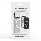 Vivanco iPhone 13/iPhone 14/iPhone 15 -suojakuori Mag Shade, sininen