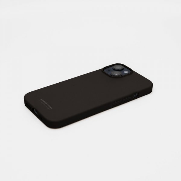 MobileFriend iPhone 13/iPhone 14/iPhone 15 Kuori Silikoni Musta