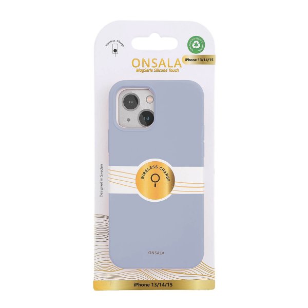 Onsala iPhone 13/iPhone 14/iPhone 15 Kuori Silikonituntuma Summer Sky