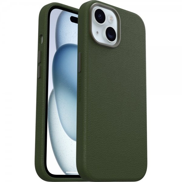 Otterbox iPhone 13/14/15 -kuori Symmetry Cactus Leather MagSafe Cactus Groove