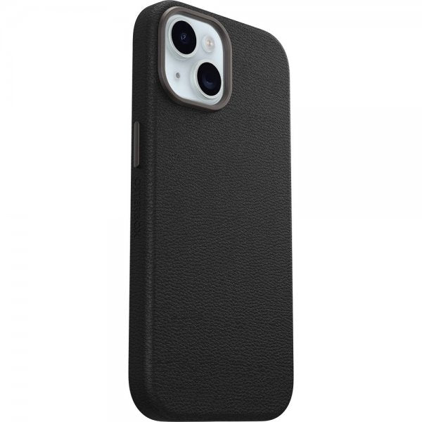 Otterbox iPhone 13/14/15 Suojakuori Symmetry Cactus Leather MagSafe Noir Ash