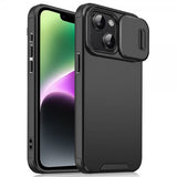 iPhone 13/iPhone 14 Kotelo Camera Slide Musta
