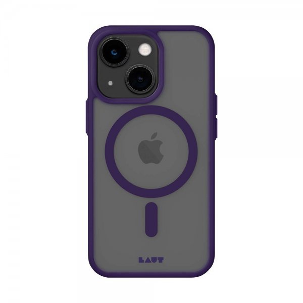 LAUT iPhone 13/iPhone 14 kuori Huex Protect MagSafe tummanvioletti