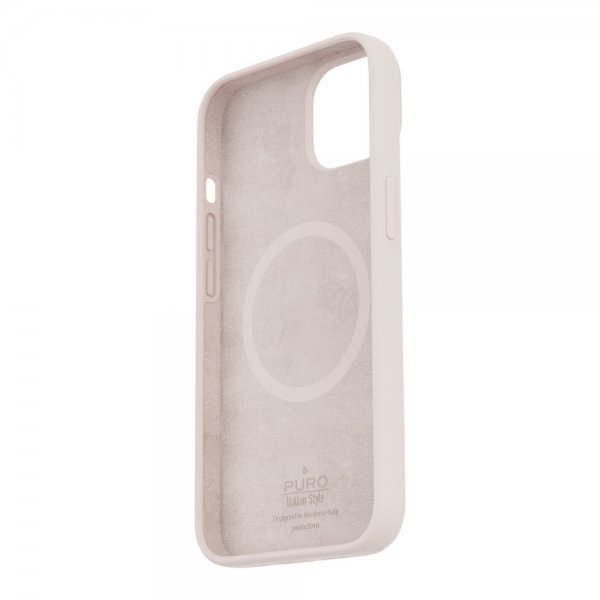 Puro iPhone 13/iPhone 14 -suojakuori ICON Mag Rose