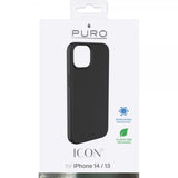 Puro iPhone 13/iPhone 14 kuoret Icon, musta