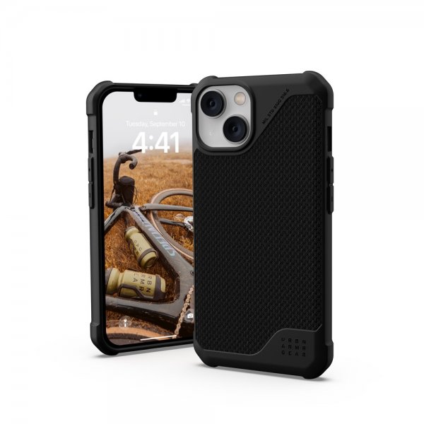 Urban Armor Gear (UAG) iPhone 13/iPhone 14 Kotelo Metropolis LT MagSafe Kevlar Musta