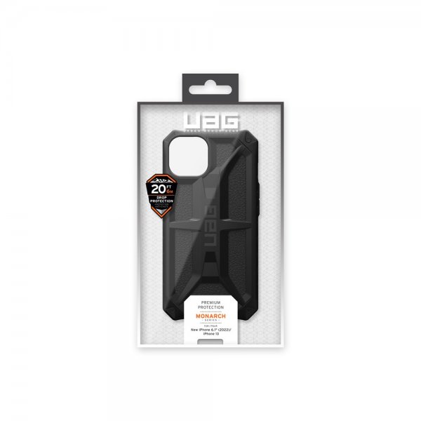 Urban Armor Gear (UAG) iPhone 13/iPhone 14 Suojakuori Monarch Musta