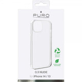 Puro iPhone 13/iPhone 14 kuori, läpinäkyvä