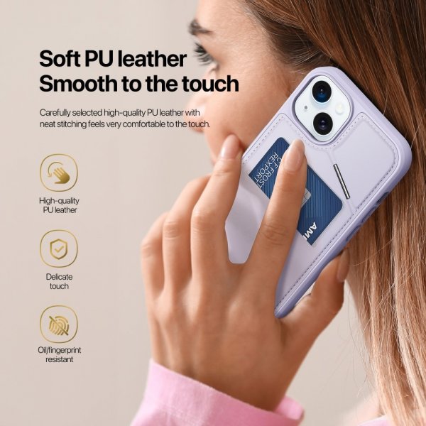 Dux Ducis iPhone 13/iPhone 14 kuoret Rafi II Series MagSafe violetti